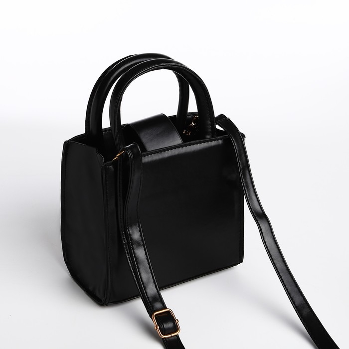 Сумка женская тоут на молнии, цвет чёрный Сумка женская тоут на молнии, цвет чёрный