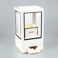 Коробка подарочная для цветов с вазой из МГК складная, упаковка, &laquo;Счастье рядом&raquo;, 16 х 23 х 16 см