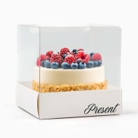 Коробка для кондитерских изделий Present, 10 х 10 х 10 см Коробка для кондитерских изделий Present, 10 х 10 х 10 см