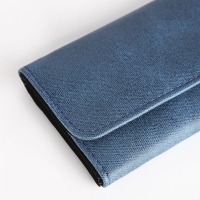 Кошелёк женский на кнопке, цвет синий Кошелёк женский на кнопке, цвет синий