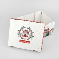 Коробка подарочная новогодняя складная &laquo;Sweet home&raquo;, 31.2 х 25.6 х 16.1 см, Новый год