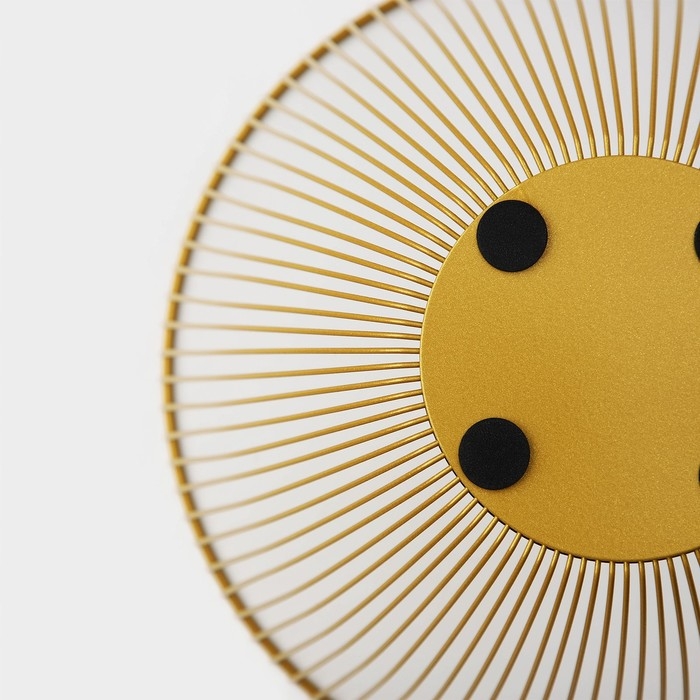 Фруктовница Доляна &laquo;Империя&raquo;, 24,5&times;24,5&times;14 см, золотой