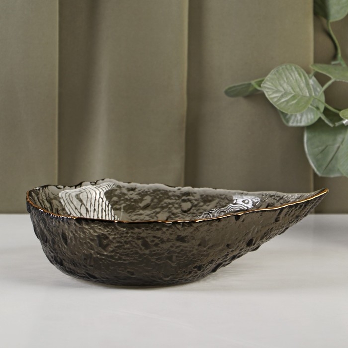 Салатник стеклянный фигурный &laquo;Ракушка&raquo;, 270 л, 17,7&times;12,7&times;4,8 см