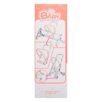 Коляска для кукол &laquo;Весёлая прогулка&raquo;, летняя, 32 &times; 25,5 &times; 54 см