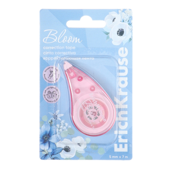 Корректирующая лента 5 мм х 7 м, ErichKrause Pastel Bloom, микс Корректирующая лента 5 мм х 7 м, ErichKrause Pastel Bloom, микс