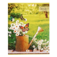 Комплект тетрадей из 5 штук (4 разные + 1 повторяющаяся), 36 листов в клетку Calligrata "Бабочки", обложка мелованная бумага, блок №2, белизна 75% (серые листы) Комплект тетрадей из 5 штук (4 разные + 1 повторяющаяся), 36 листов в клетку Calligrata "Бабочки", обложка мелованная бумага, блок №2, белизна 75% (серые листы)