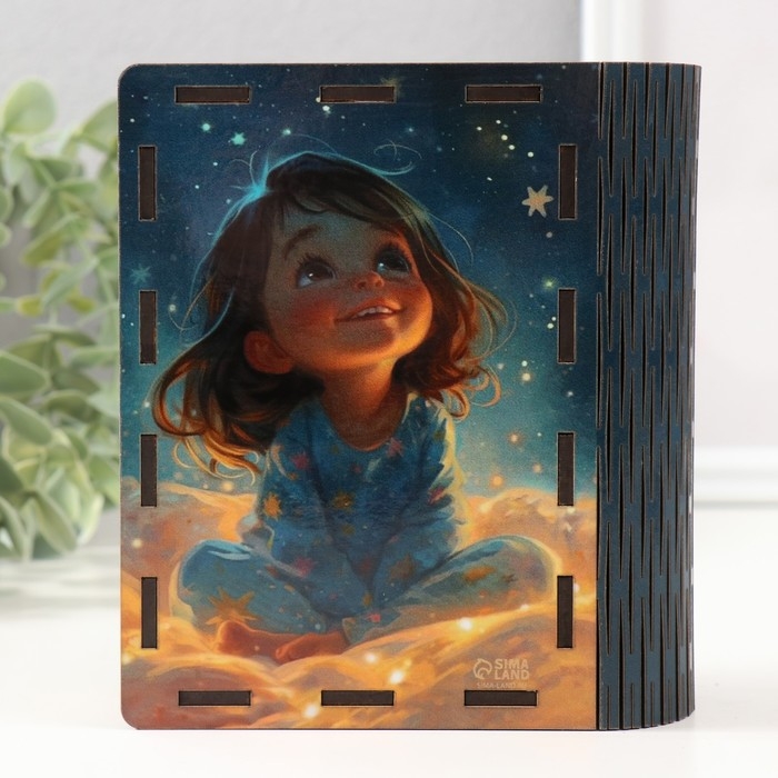 Копилка-шкатулка Копилка-шкатулка "Девочка" 14х12х5 см