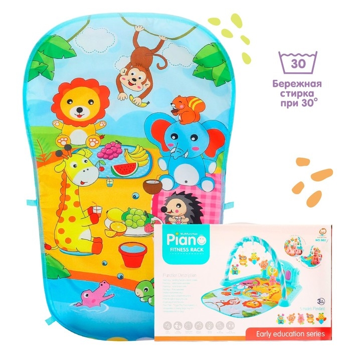 Развивающий музыкальный коврик &laquo;Малыши&raquo;, 73х47 см.