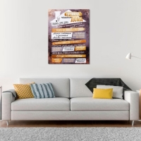 Картина &laquo;Правила дома&raquo;, домик, 30 х 40 см