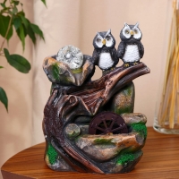 Фонтан "Две совы у камня" 20,5х27 см (с подсветкой) Фонтан "Две совы у камня" 20,5х27 см (с подсветкой)