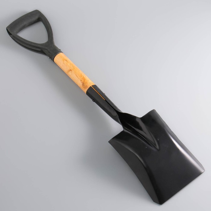 Лопата туристическая Лопата туристическая "Мастер К" совковая, 67 см, черная, дерево