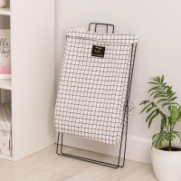 Корзина универсальная складная &laquo;Клетка&raquo;, 40&times;26&times;50 см, цвет бело-чёрный