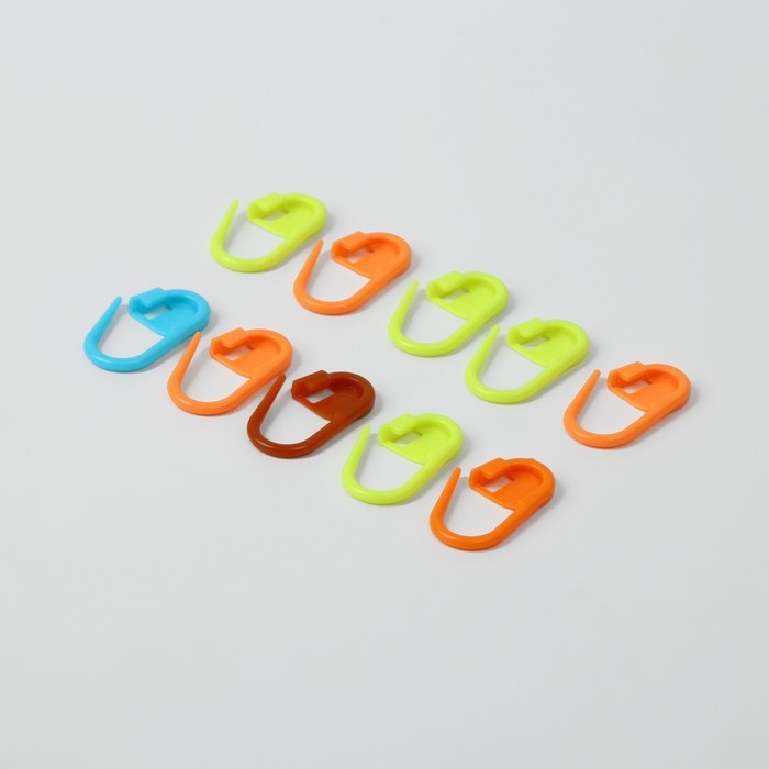 Набор для вязания, 35 предметов, в пенале, 20 &times; 10,5 &times; 4 см, цвет мятный