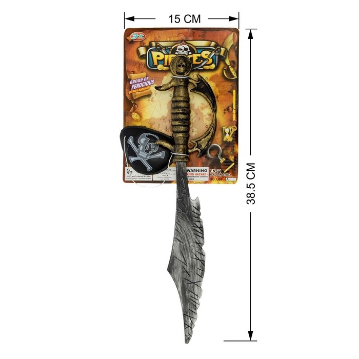 Игровой набор «Пират»: сабля, повязка Игровой набор «Пират»: сабля, повязка