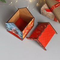 Новогодний чайный домик "Загадывай желание" 10,5х9,5х12 см Новогодний чайный домик "Загадывай желание" 10,5х9,5х12 см