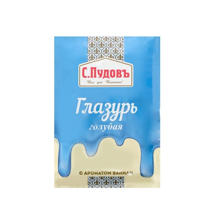 Сахарная глазурь &laquo;С. Пудовъ&raquo;, голубая, 100 г