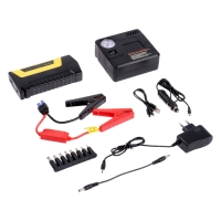 Пуско-зарядное устройство 5400 мАч, 3 LED, 2USB, DC 12V, компрессор Пуско-зарядное устройство 5400 мАч, 3 LED, 2USB, DC 12V, компрессор