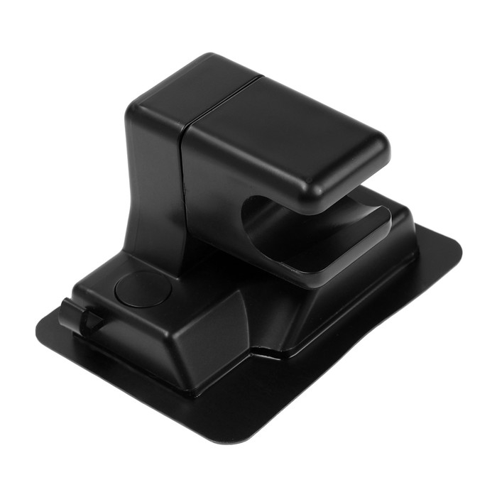 Держатель для душевой лейки ZEIN Z109, регулируемый, самоклеющийся, черный