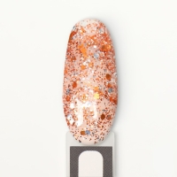 Гель лак для ногтей, «GLITTER FLASH», 3-х фазный, 8мл, LED/UV, цвет прозрачный/терракотовый(06) Гель лак для ногтей, «GLITTER FLASH», 3-х фазный, 8мл, LED/UV, цвет прозрачный/терракотовый(06)