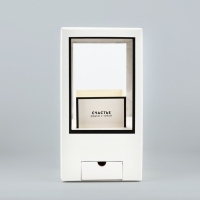 Коробка подарочная для цветов с вазой из МГК складная, упаковка, &laquo;Счастье рядом&raquo;, 16 х 23 х 16 см