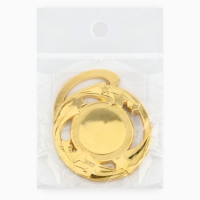 Медаль под нанесение 187, &laquo;Звезды&raquo;, d= 5 см. Цвет золото. Без ленты