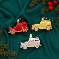 Украшение ёлочное "Драйв" (набор 3 шт) 7,5х3,5 см, микс