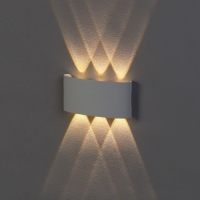 Светильник фасадный &laquo;Полусфера&raquo;, FSD-003, 6Вт, 3000К, 3 луча, IP65, 220 В, металл, белый