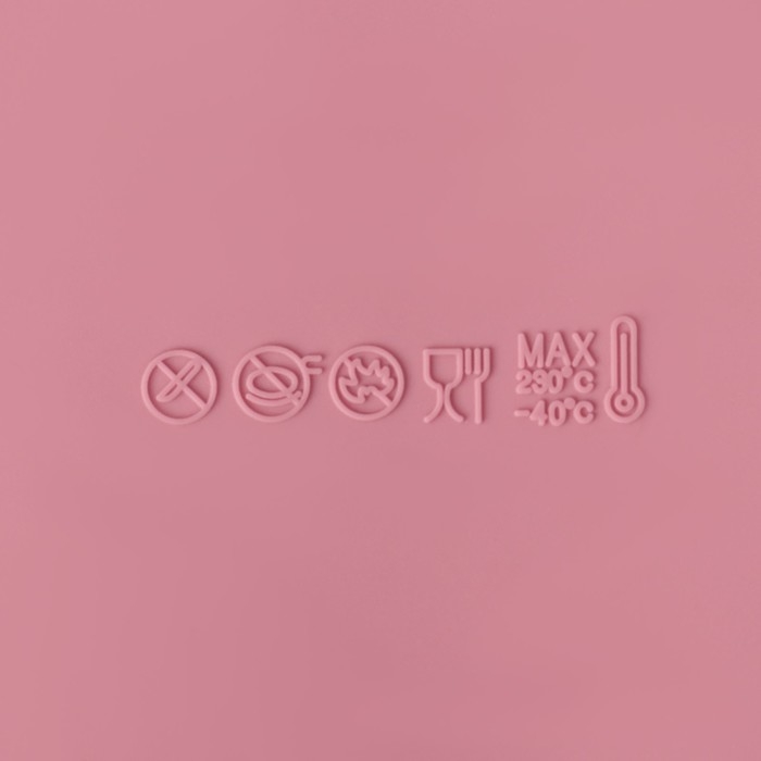 Форма для выпечки Доляна &laquo;Рифленый круг&raquo;, силикон, 19&times;19&times;8,5 см, цвет розовый