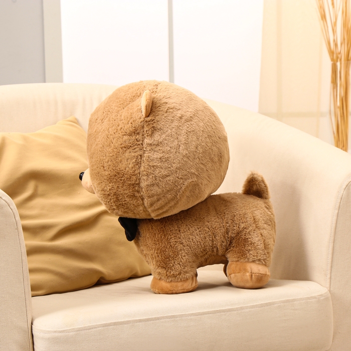 Мягкая игрушка «Собака с бабочкой», 40 см, цвет коричневый Мягкая игрушка «Собака с бабочкой», 40 см, цвет коричневый