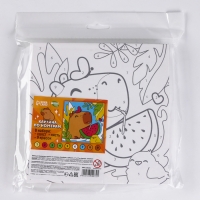 Картина по номерам для детей &laquo;Капибара с арбузом&raquo;, 17х17 см