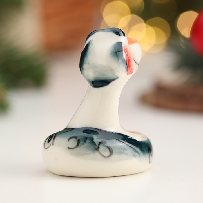 Новый год. Сувенир символ года Новый год. Сувенир символ года "Змей Вася", гжель, цвет, 5,5 см