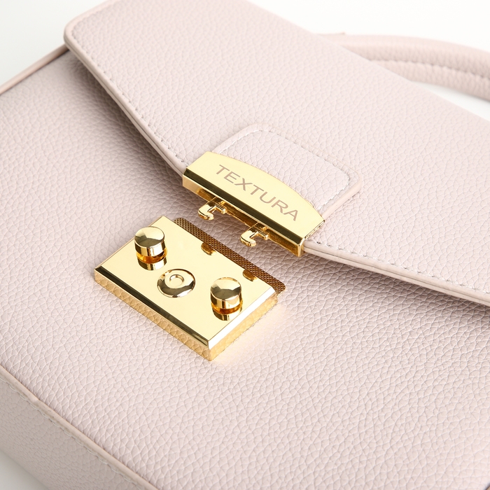 Сумка женская на клапане, TEXTURA, маленький размер, цвет бежевый Сумка женская на клапане, TEXTURA, маленький размер, цвет бежевый