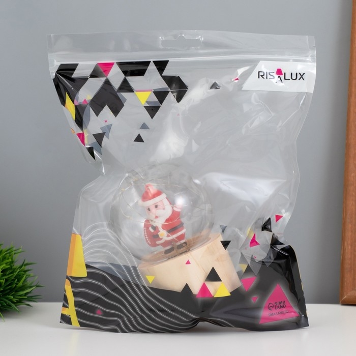 Ночник &laquo;Шар-дед мороз&raquo; LED 3хAG10 шар 8см 6,5х6,5х11,5см