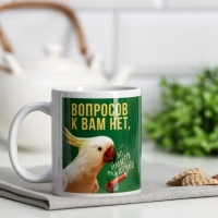 Кружка с сублимацией &laquo;Вопросов к вам нет, но&hellip;&raquo;, 320 мл
