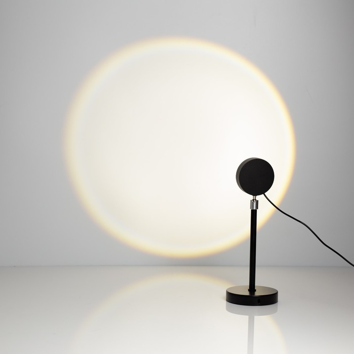 Световой прибор &laquo;Закат&raquo; на ножке, 5 картриджей, свечение тёплое белое, 5 В