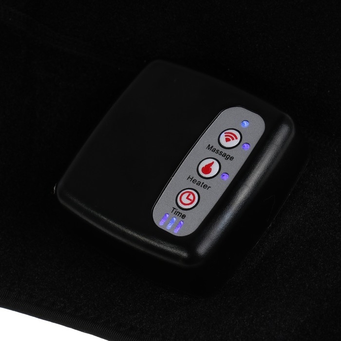 Массажёр для ног Luazon LEM-24 , бандаж на колено, нагрев до 65&deg;С, черный