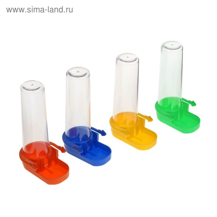 Автопоилка для птиц, 75 мл, большая, 55 х 70 х 125 мм, микс цветов Автопоилка для птиц, 75 мл, большая, 55 х 70 х 125 мм, микс цветов