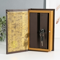 Сейф-книга дерево кожзам "Александр Дюма. Граф Монте-Кристо" 3D тиснение 21х13х5 см Сейф-книга дерево кожзам "Александр Дюма. Граф Монте-Кристо" 3D тиснение 21х13х5 см