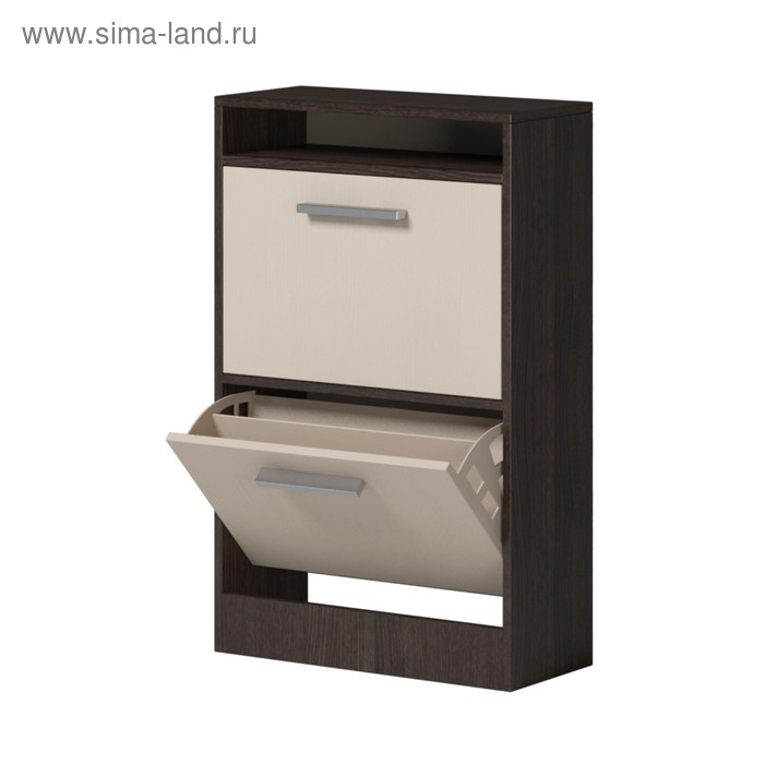 Обувница Энтер, 600х255х920, Венге/Дуб молочный