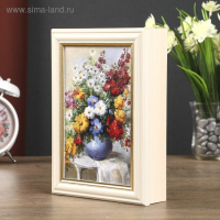 Ключница "Прекрасный букет" дуб молочный 15х21