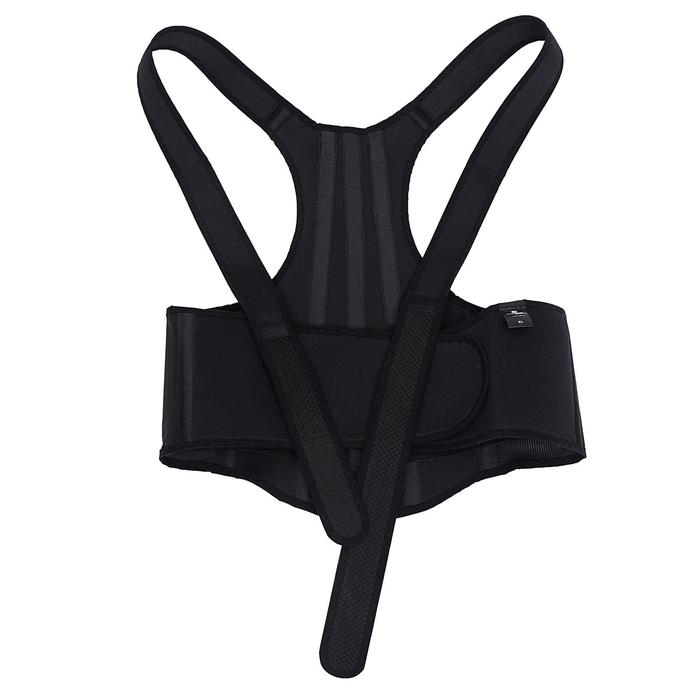 Корректор осанки НТ-КР-031, усиленный, 4 ребра, размер XL, цвет чёрный Корректор осанки НТ-КР-031, усиленный, 4 ребра, размер XL, цвет чёрный