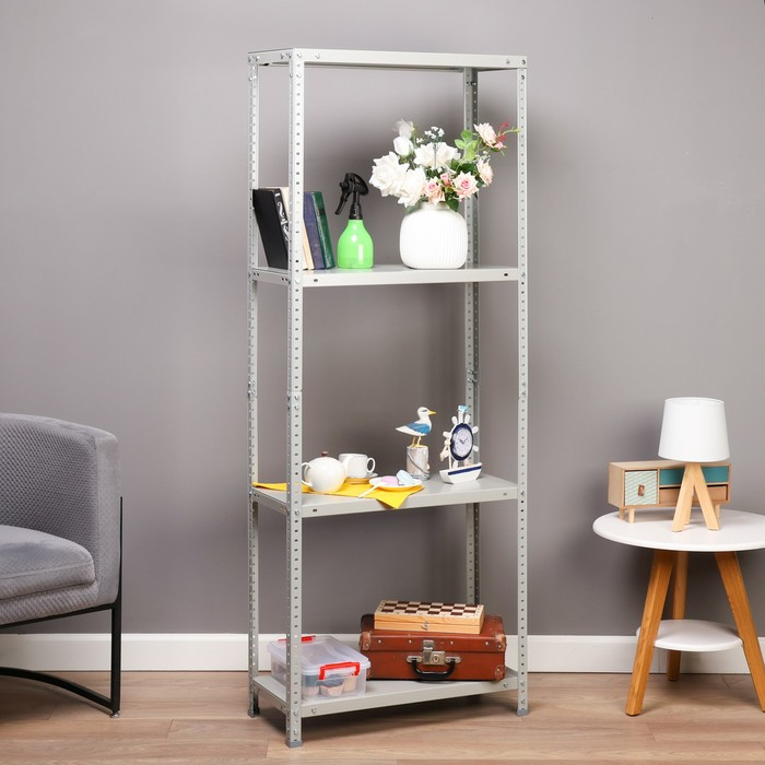 Стеллаж металлический, MS 1850x700x300, 4 полки