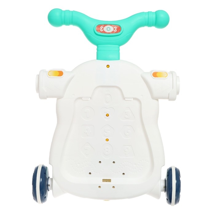 Столик-ходунки 4 в 1, звук, цвет голубой