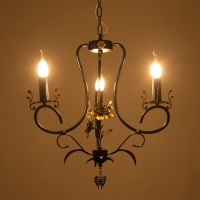 Люстра "Сандра" 3xE14 40Вт черно-золотой 51х51х52-110 см BayerLux Люстра "Сандра" 3xE14 40Вт черно-золотой 51х51х52-110 см BayerLux