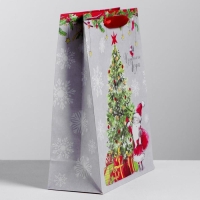 Пакет подарочный новогодний крафтовый вертикальный &laquo;Новогоднего чуда&raquo;, 23 х 27 х 11,5 см, Новый год
