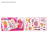 Альбом с наклейками и трафаретами &laquo;Модный стилист&raquo;, 72 стр.