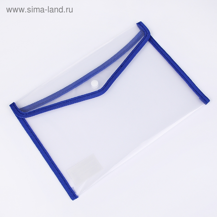 Папка-конверт на кнопке, В5, 330 мкм, Calligrata, обшитая, с текстильной вставкой, прозрачная, тиснение, МИКС Папка-конверт на кнопке, В5, 330 мкм, Calligrata, обшитая, с текстильной вставкой, прозрачная, тиснение, МИКС