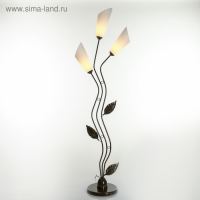 Торшер "Изгиб" 3x15Вт E27 коричневый