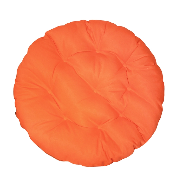Подушка круглая на кресло непромокаемая D60 см, цвет оранжевый, грета 20%, полиэстер 80% Подушка круглая на кресло непромокаемая D60 см, цвет оранжевый, грета 20%, полиэстер 80%
