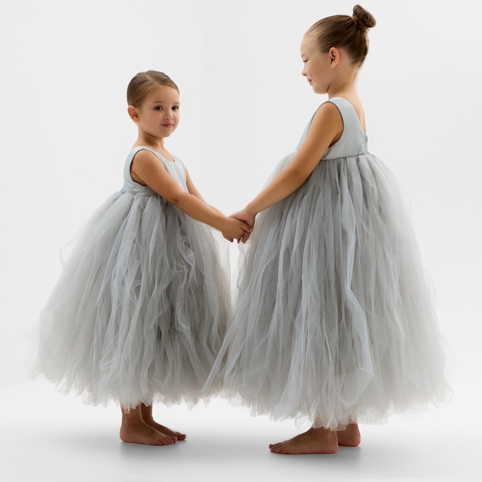 Платье детское нарядное KAFTAN рост 100, серый